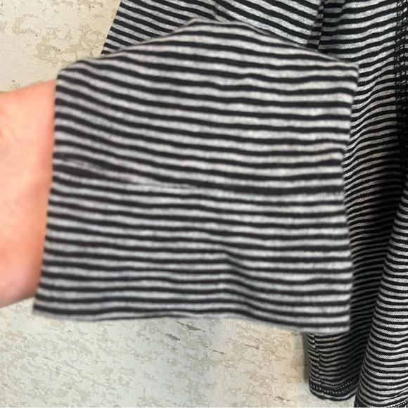 ATM Striped Hooded Pullover Sweater Sz S Drawstrings Made in Peru Boho Soft Cozy - Picture 7 of 14